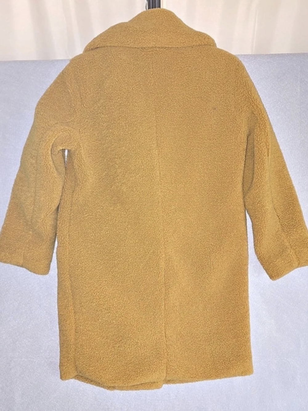 Driftwood Teddy Coat Yellow/Mustard Size Small Like New Cozy Trendy Cute Style - Picture 9 of 9